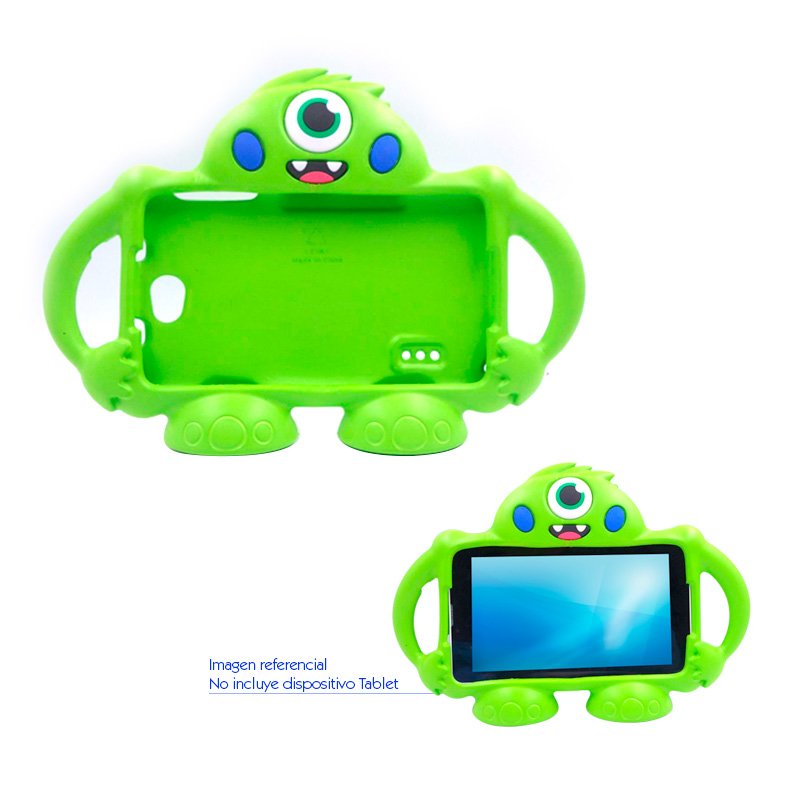 MOSTRITO EVA CASE COLOR GNREE Protector para tablet Advance Mostrito, para Intro 4985, 7", anti-impacto, color Verd