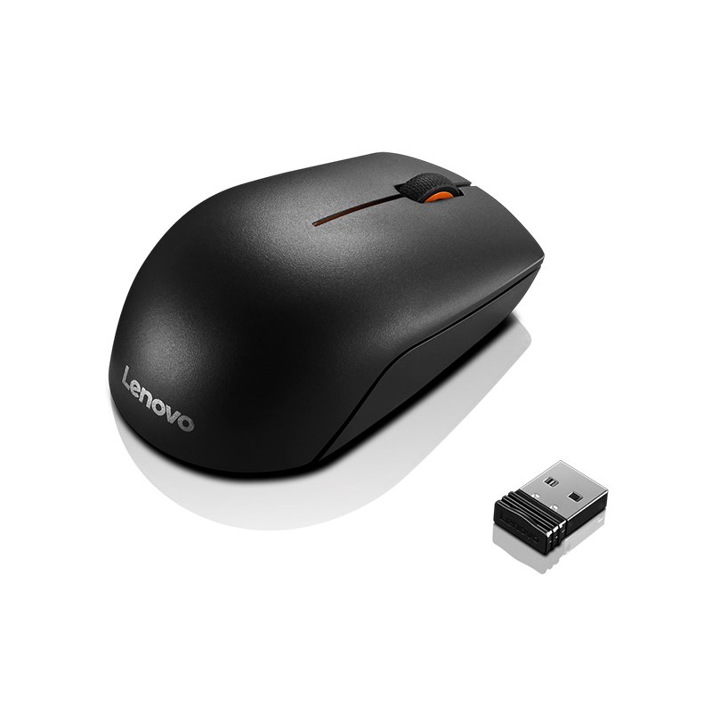 LEN 300 WRCOM M SINBAT Mouse Lenovo 300 compacto, inalámbrico (2.4GHz a través de nano receptor USB-A), Negr