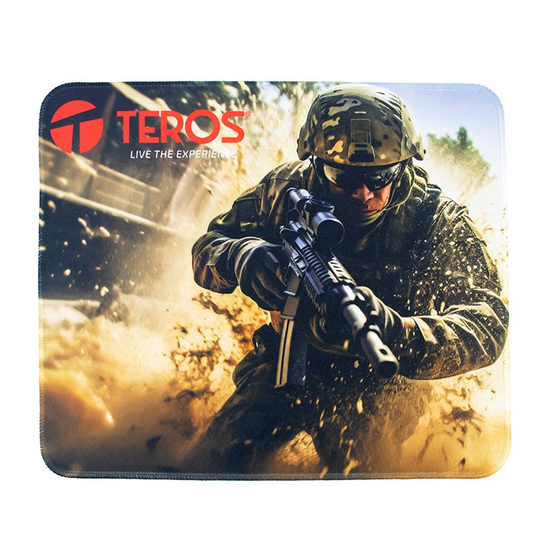 MOUSE PAD STD TE3018 BK Mousepad TEROS TE-3018S, diseño impreso