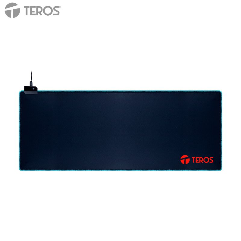 MOUSE PAD GAMER RGB TE3020 BK Mousepad gamer TEROS TE-3020G, diseño impreso e iluminación RGB