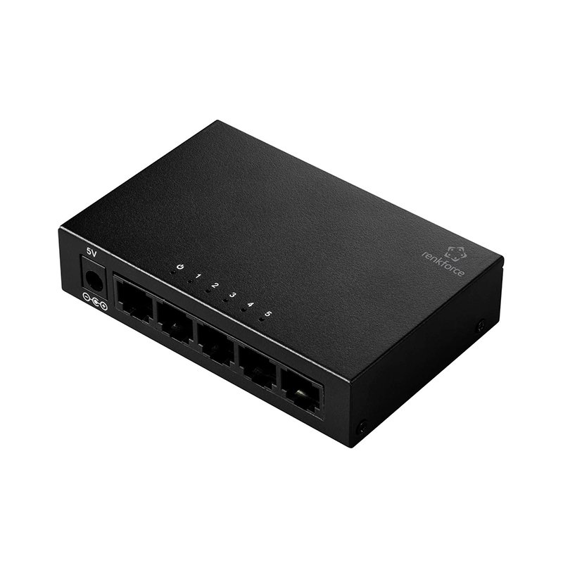 RENKFORCE RF-US-500 5PT SWITCH Switch de red RJ45 Renkforce RF-US-500, de 5 puertos y 1 GBit/s