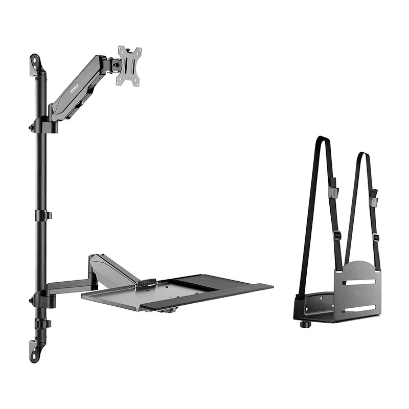 SPEAKA PROFESSIONAL SP-MM-710 Soporte de pared + bandeja para teclado para monitor SpeaKa Professional SP-MM-710[@@