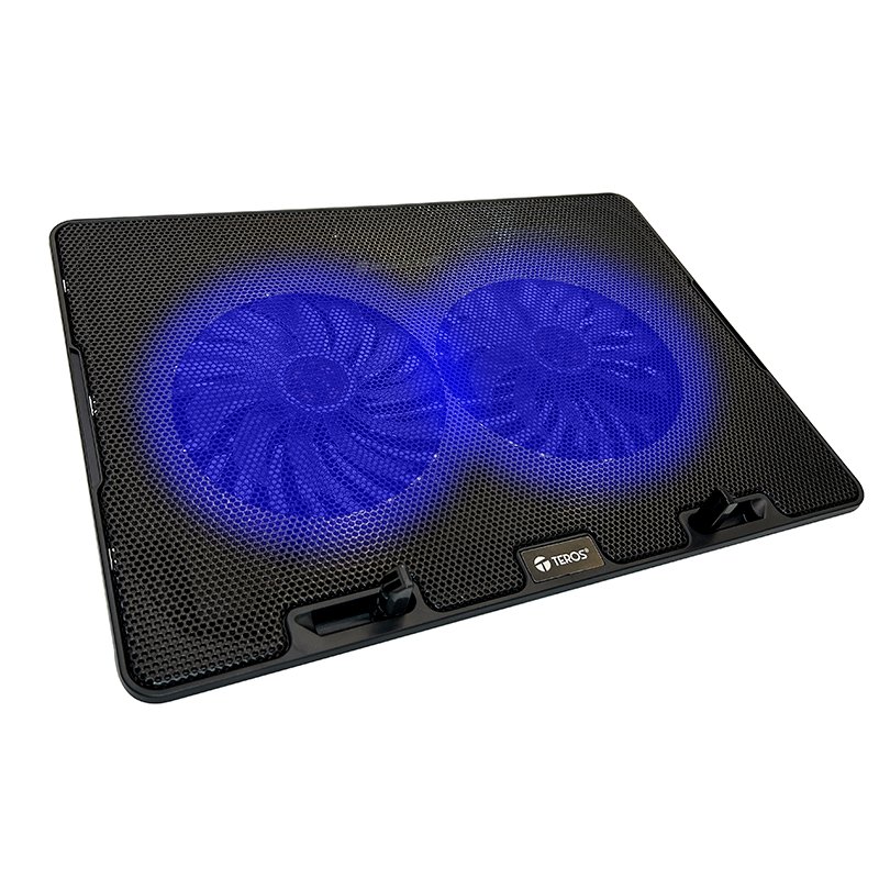 COOLER PARA NB TE-7020N Cooler TEROS TE-7020N, compatible con notebooks de hasta 15.6", 2 fan de 12cm