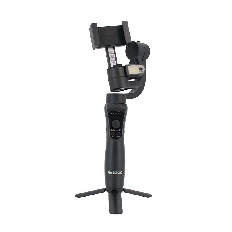 GIMBAL TE7056N CON IA 360º Estabilizador Gimbal de 3 ejes 360º con rastreador IA, TEROS TE-7056N para telefonos[