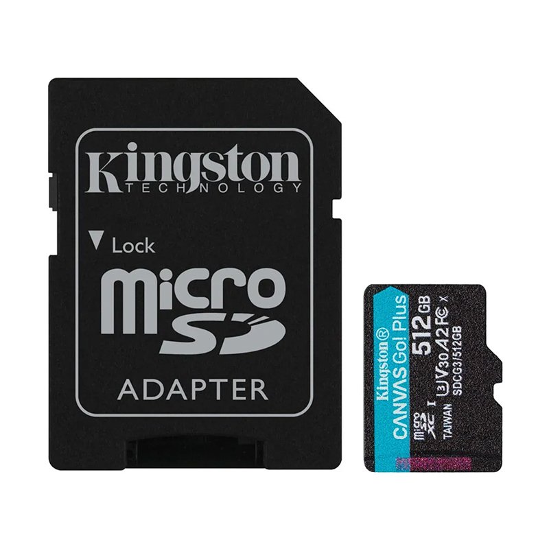 MICROSD KT CANVAS GO PLUS 512G Tarjeta de Memoria Kingston Micro SD 512GB CanvasGo! Plus