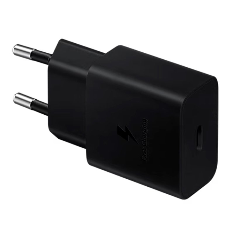 TRAVEL ADAPTER 25W Adaptador de corriente SAMSUNG Travel, hasta 25W,Interfaz USB-C, Color Negro