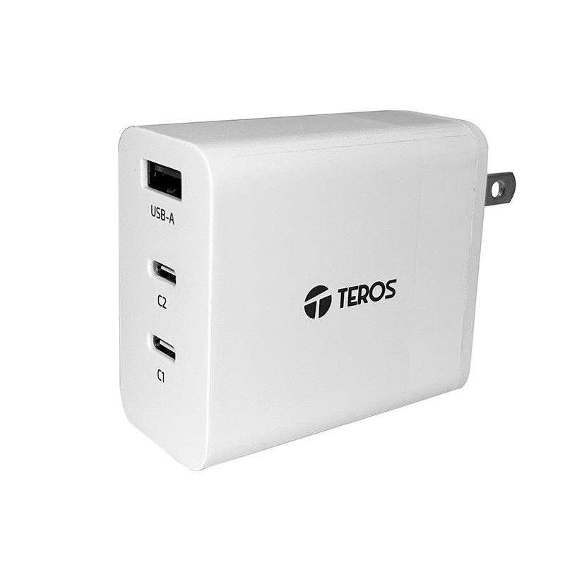ADAPTADOR DE CORRIENTE GAN 65W Cargador USB-A USB-C TEROS TE-70207W, GaN, PD 65W, blanco