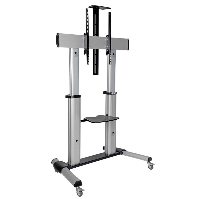 HEAVY-DUTY ROLLING TV STAND, H Soporte para TV con ruedas TRIPP LITE, soporta pantallas de 60" a 100", hasta 99.8KG[