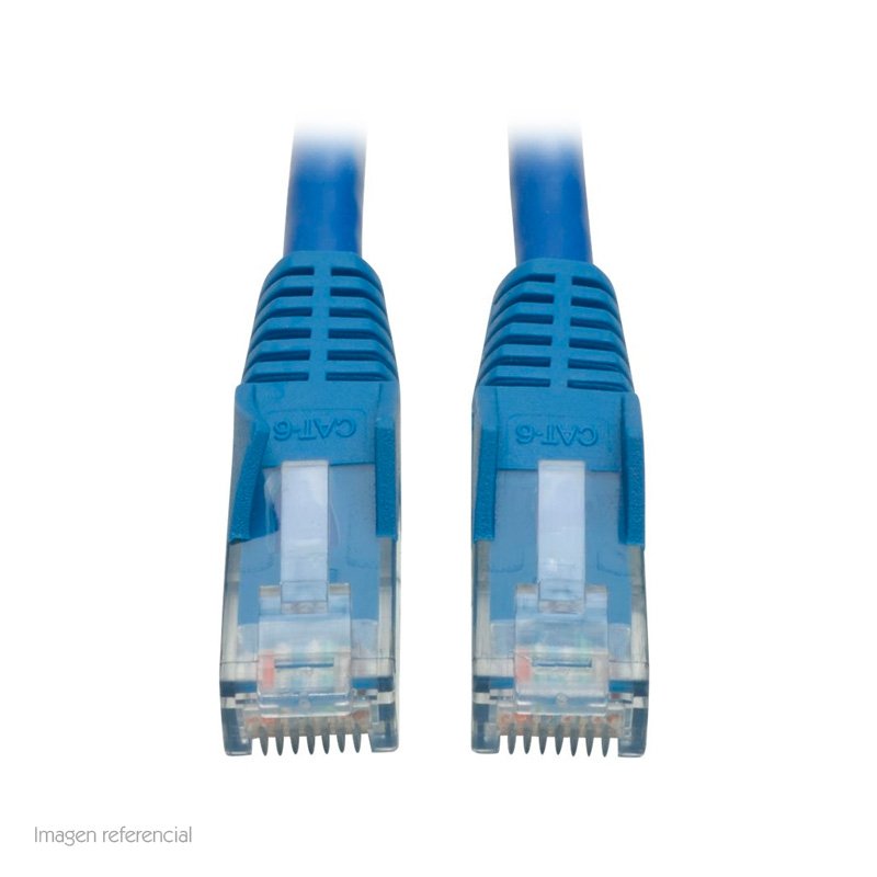 PATCH CORD CAT6 AZUL 1.52M Cable Patch Moldeado Tripp-Lite Snagless Cat6 Gigabit (RJ45 M/M), Azul, de 1.52 mts.[
