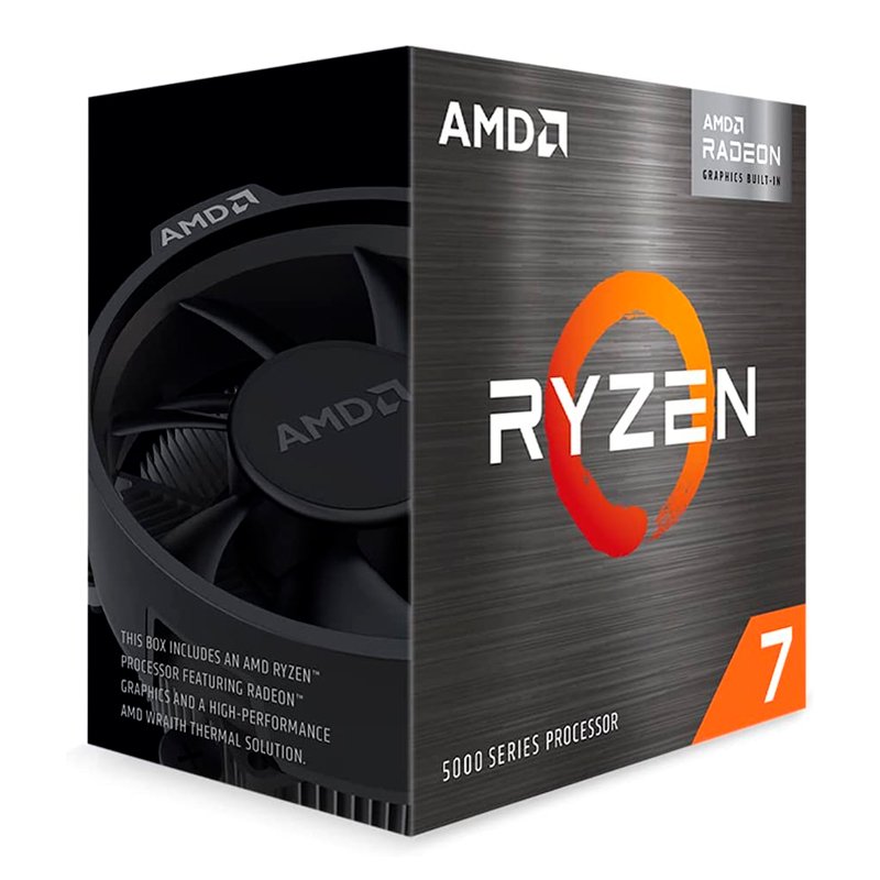PROC AMD RYZEN 7 5700G 3.80GHZ Procesador AMD Ryzen 7 5700G, 3.80 / 4.60GHz, 16MB L3, 8-Core, AM4, 7nm, 65W.