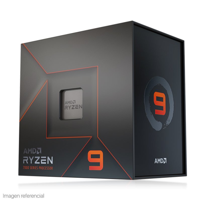PROC AMD RYZEN 9 7900X 4.70GZ Procesador AMD Ryzen 9 7900X 4.7/5.6GHz, 64MB L3,12-Core, AM5, 5nm, 170W.