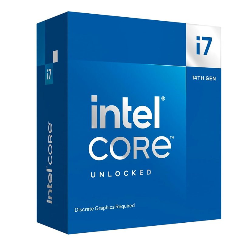 PROC INT CORE I7-14700KF 3.40G Procesador Intel Core i7-14700KF 3.40/5.60GHz, 33MB Intel Smart Caché, LGA1700, 125W/