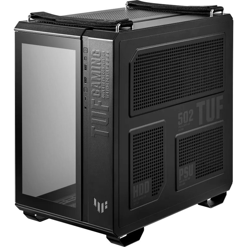 CS AS GT502 FV ARGB FAN BLACK Case ASUS TUF Gaming GT502, Mid-Tower de doble cámara (Dual Chamber), Color Negro[@@@