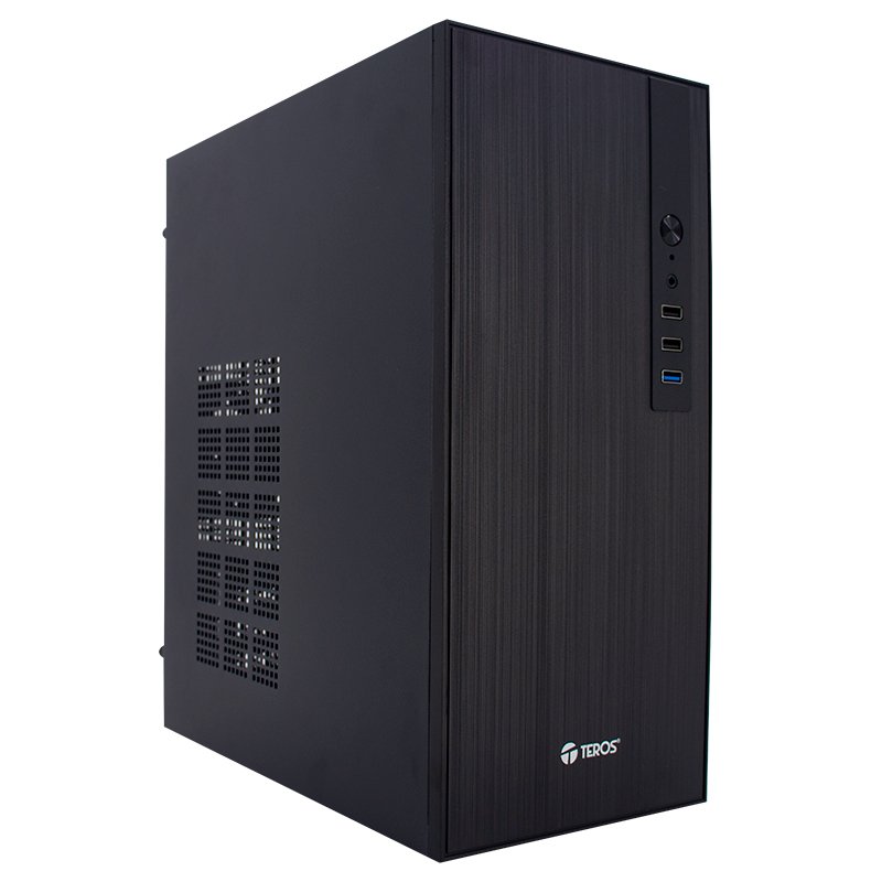 CASE STD MICRO ATX 250W TE1034 Case con fuente TEROS TE-1034S, Mini Tower, MICRO-ATX / MINI-ITX, USB, Audio, 250W[@@