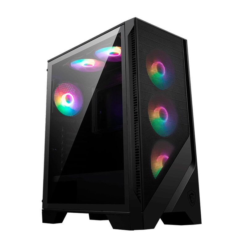 CS MS ATX FRGE 120AAF 650W 80B Case con Fuente de 650W MSI MAG FORGE 120A AIRFLOW, Mid Tower