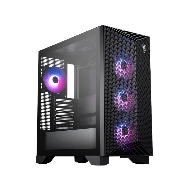 CS MS GUNGNIR 211R AF PZ BLACK Case MSI MPG GUNGNIR 211R AIRFLOW PZ Gaming Case,mini-ITX, Micro-ATX, ATX, EATX.