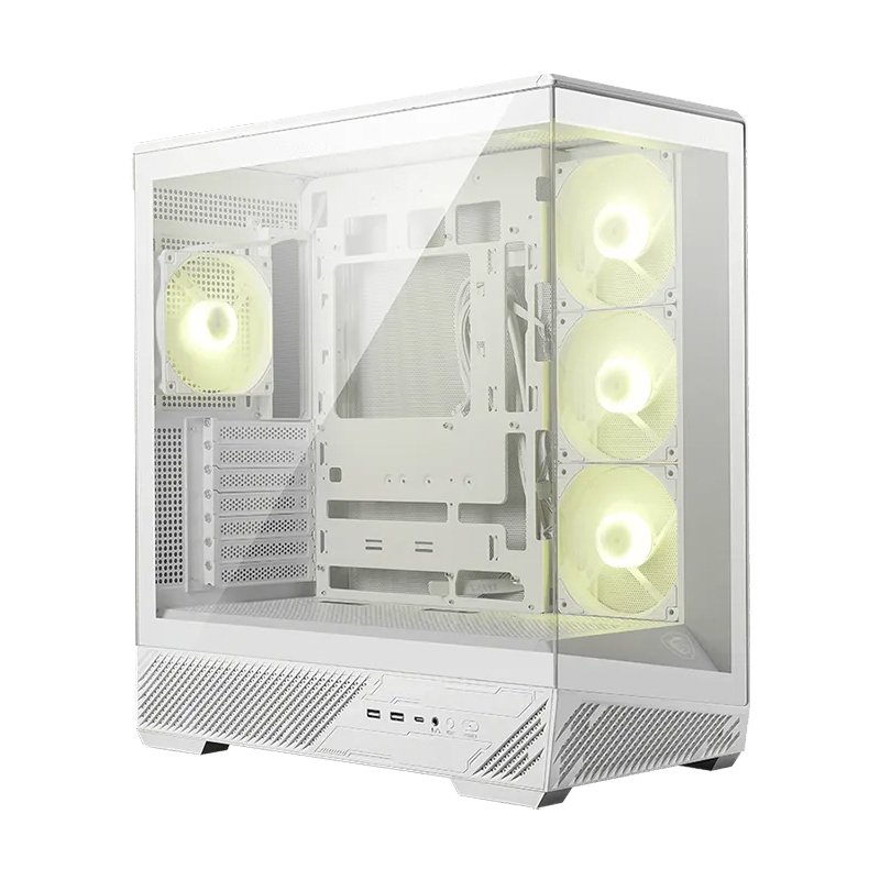 CS MS MAG PANO 130R PZ WHITE Case MSI MAG PANO 130R PZ/WHITE, Factor forma: Mid-Tower, Soporta: Mini-ITX/Micro-ATX
