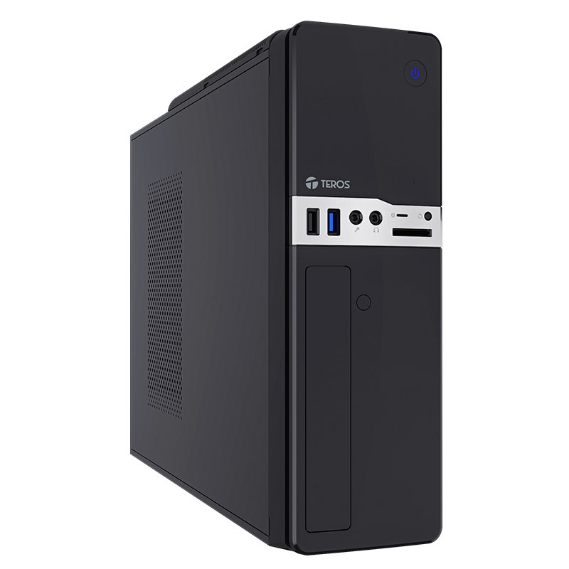 CASE STD SLIM TE1032S 250W BK Case con fuente TEROS TE-1032S, Slim, MICRO-ATX /MINI-ITX, USB, Audio, 250W