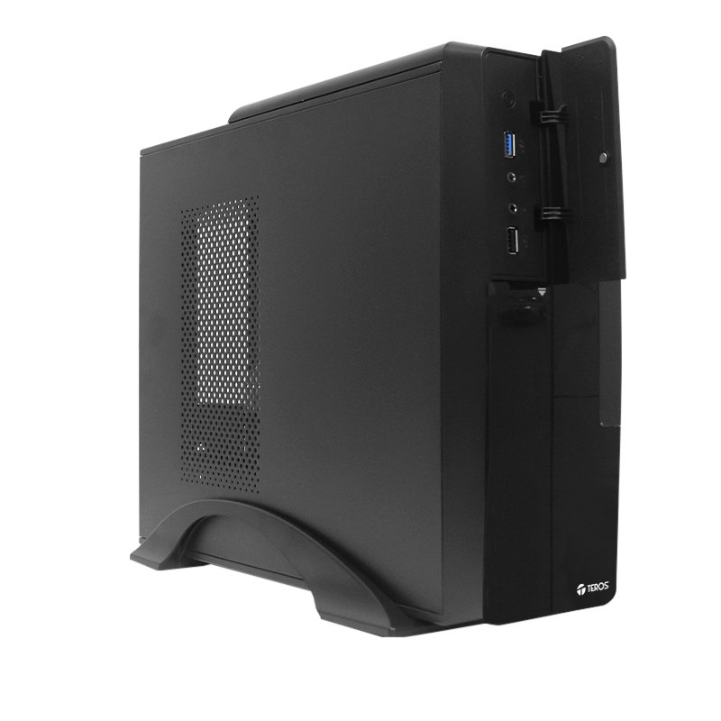CASE STD SLIM TE1039 250W BK Case Teros TE-1039S, Slim, 250 W, USB 3.0 / USB 2.0, Audio HD, DVD, Negro
