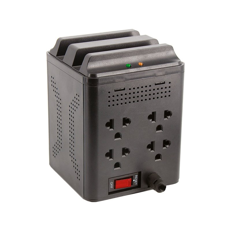 ESTABILIZADOR CDP Estabilizador CDP RUAVR1004i AVR 1000VA/500W 4 salidas 4 USB (2A/2C) 120J