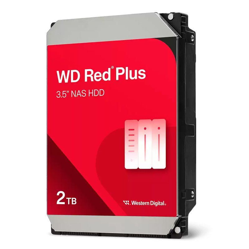 HD WD 2TB RED PLUS SATA 5400 Disco duro Western Digital Red Plus WD20EFPX, 2TB, SATA, 5400rpm, 3.5", Cache 64MB[@@