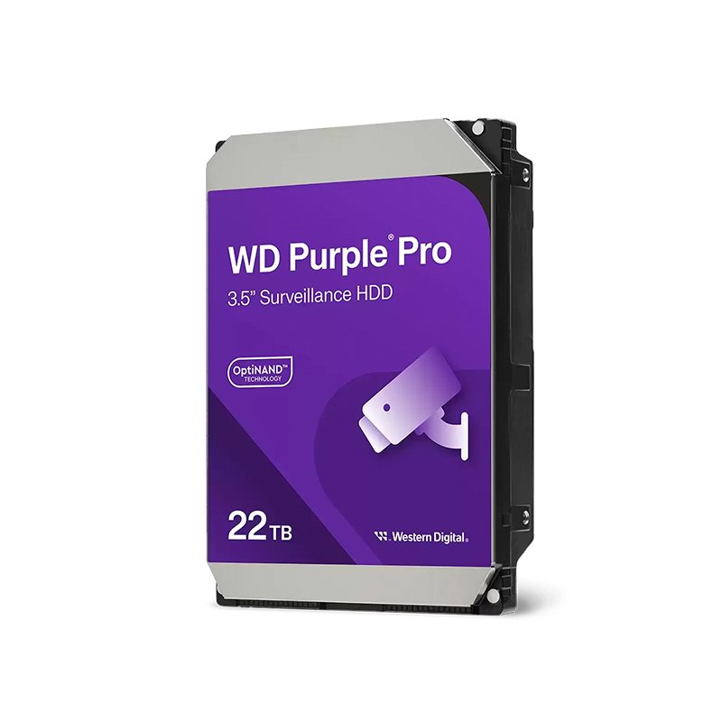 HD WD PURPLE PRO 22TB SATA Disco duro Western Digital WD Purple Pro 22TB, SATA, 7200 rpm, 3.5", 512MB Cache