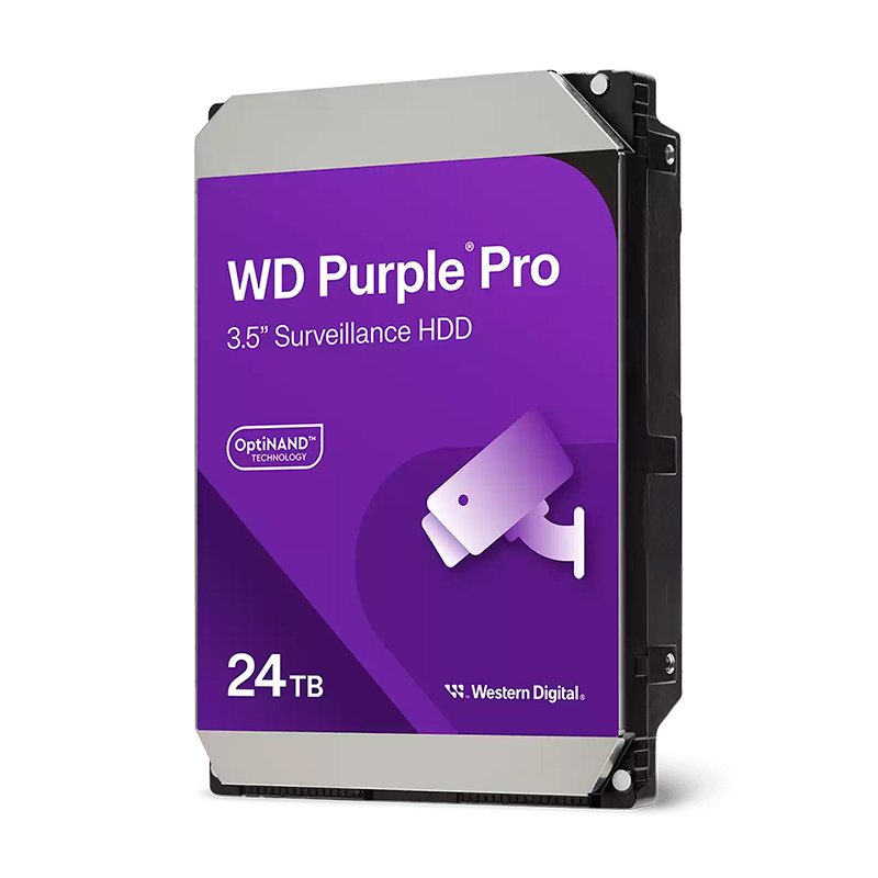 HD WD PURPLE PRO 24TB SATA Disco duro Western Digital Purple Pro, WD241PURP,24TB, SATA, 7200rpm, 3.5", Cache 512
