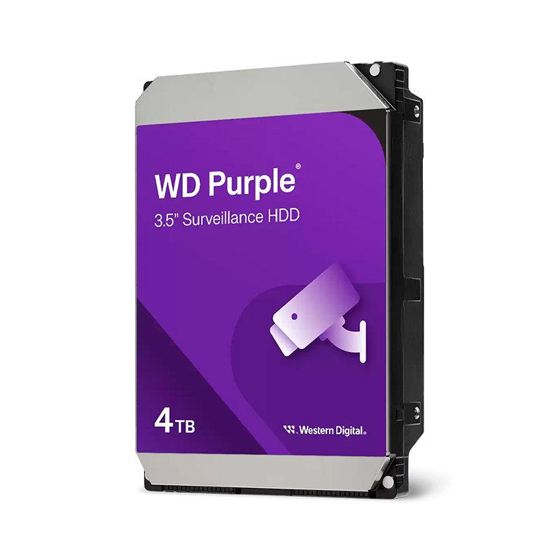 HD WD PURPLE 4TB SATA 128MB Disco duro Western Digital WD Purple WD44PURZ, 4TB, SATA, 256MB Cache, 3.5", CMR