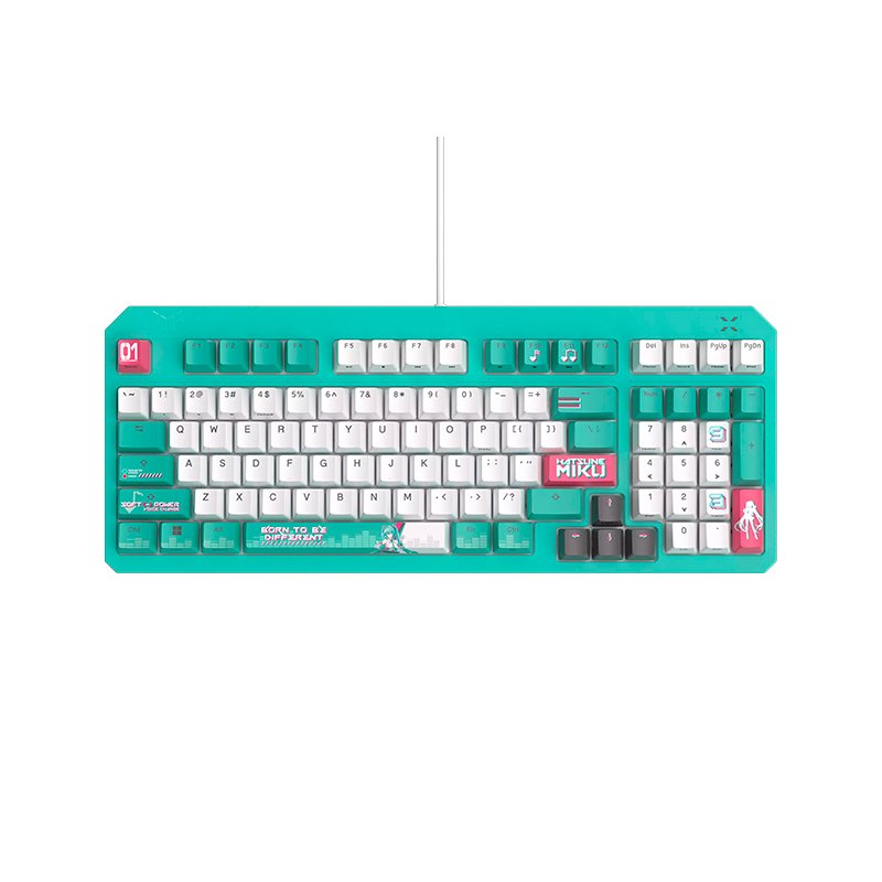 KB AS TUF K3 GMG GENII MIKU Teclado Asus Tuf Gaming K3 Gen II Hatsune Miku Edition, USB, RGB
