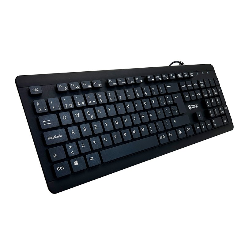 TECLADO LAVABLE, SELLADO, IPX7 Teclado alámbrico TEROS TE-4065N, USB 2.0, IPX7