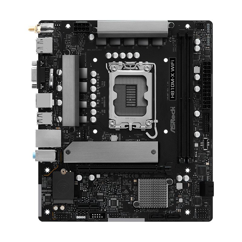 MB AR H810M-X WIFI S/V/L DDR5 Motherboard ASROCK H810M-X WiFi, Chipset Intel H810, LGA 1851, 1xVGA, 1xHDMI, 1xDP, m