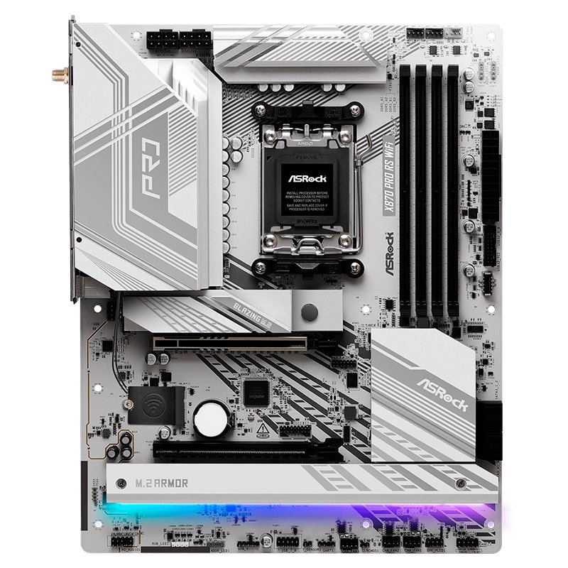 MB AR X870 PRO RS WIFI DDR5 Motherboard ASROCK X870 Pro RS WiFi, Chipset AMD X870, Socket AMD AM5, ATX
