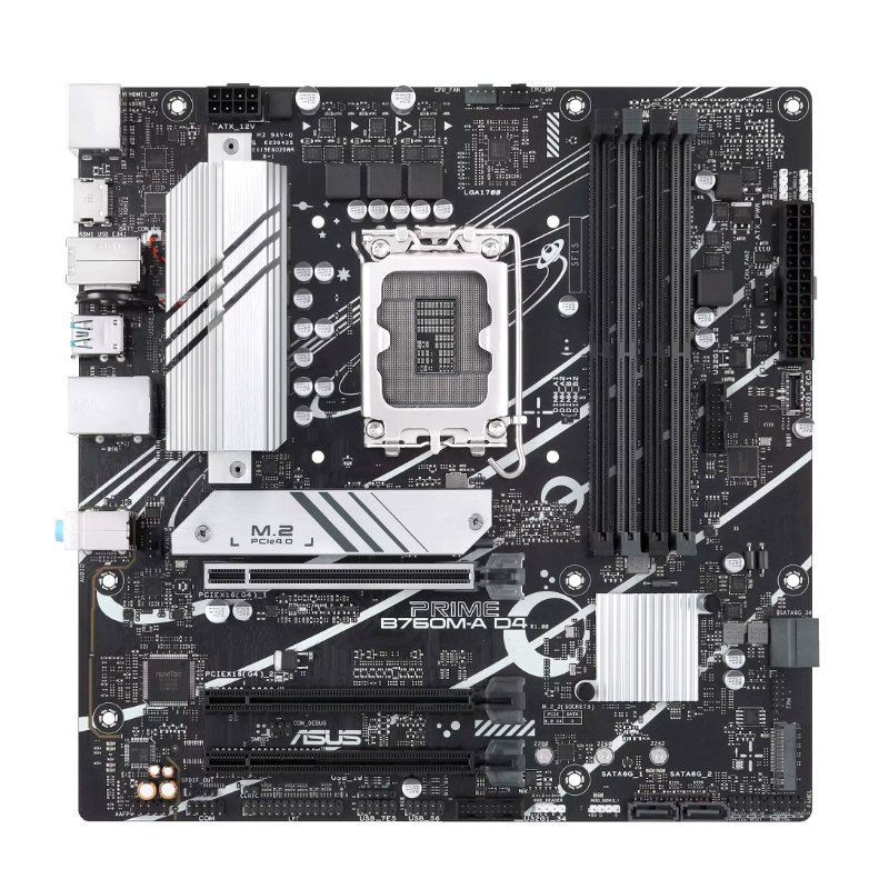 MB AS B760M-A D4 S/V/L DDR4 Motherboard ASUS Prime B760M-A D4, Chipset Intel B760, LGA1700, mATX