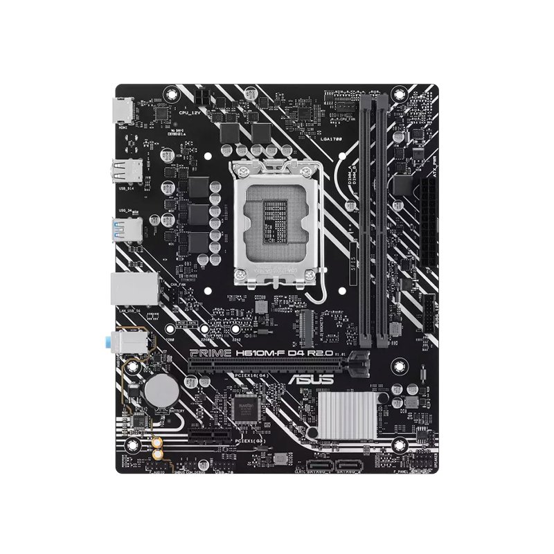 MB AS H610M-F S/V/L DDR4 R2.0 Motherboard ASUS PRIME H610M-F D4 R2.0, Chipset Intel H610, LGA1700, micro-ATX