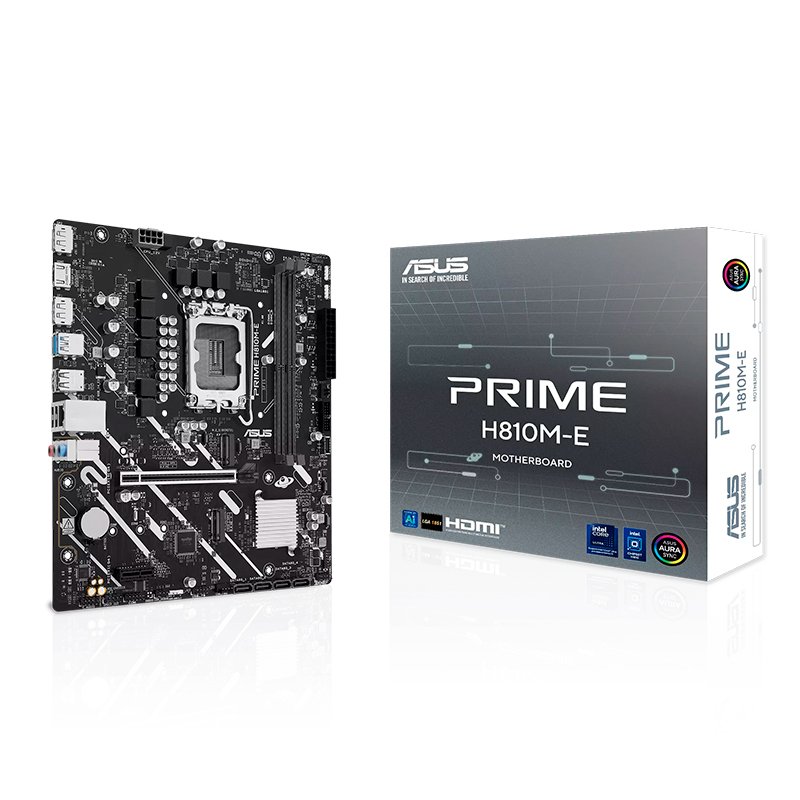 MB AS PRIME H810M-E S/V/L DDR5 Motherboard ASUS PRIME H810M-E, Chipset Intel H810, LGA 1851, mATX