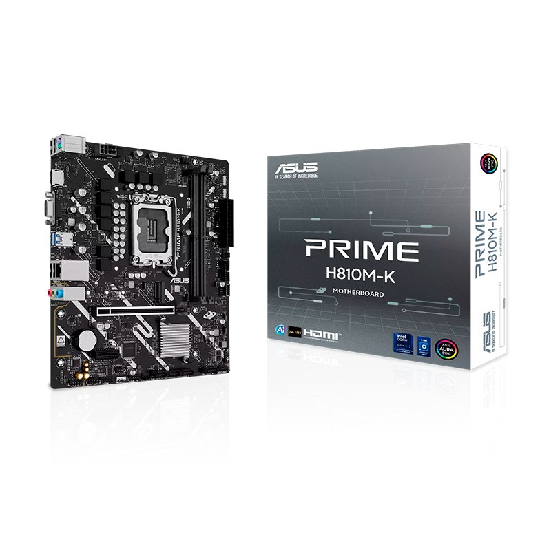 MB AS PRIME H810M-K S/V/L DDR5 Motherboard ASUS PRIME H810M-K, Chipset Intel H810, LGA1851, VGA, DP, mATX