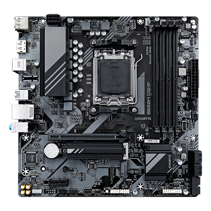 MB GB B650M D3HP S/V/L DDR5 Motherboard GIGABYTE B650M D3HP, Chipset AMD B650, Socket AMD AM5, mATX