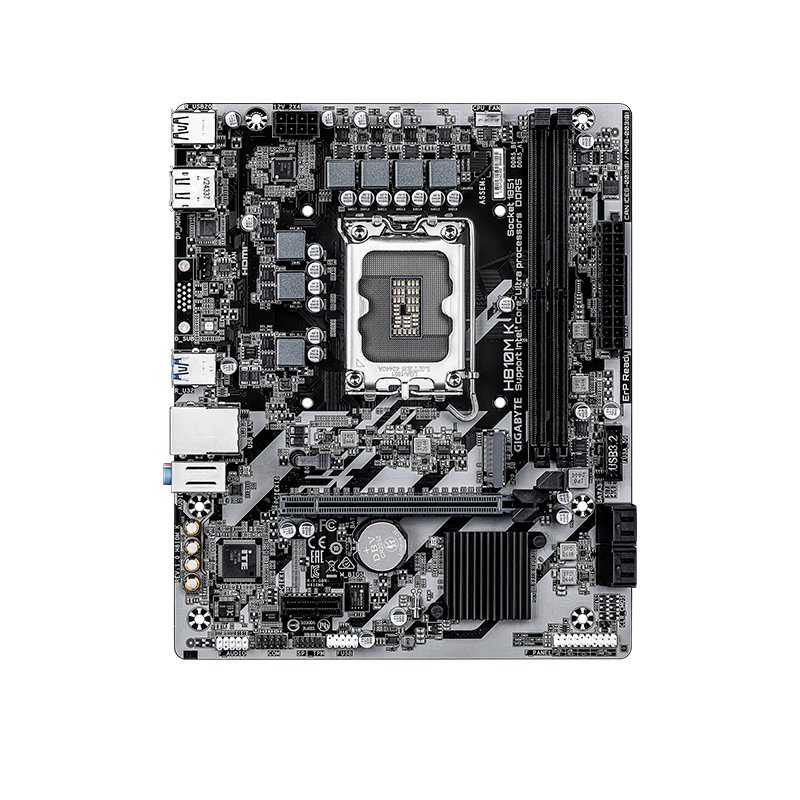 MB GB H810M K S/V/L DDR5 Motherboard GIGABYTE H810M K, Chipset Intel H810,LGA 1851, micro-ATX