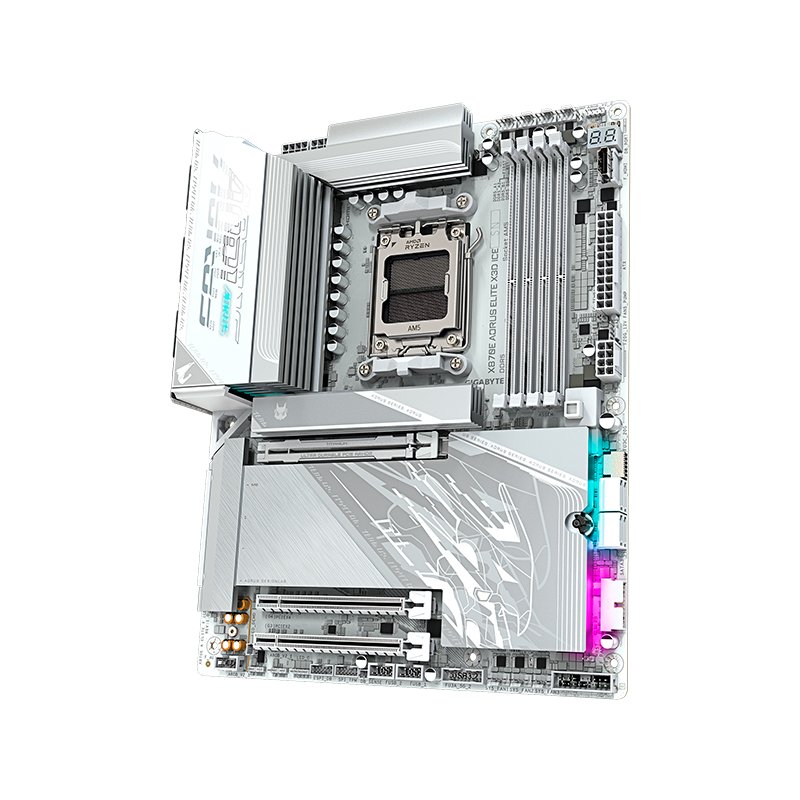 MB GB X870E A ELITE X ICE DDR5 Motherboard GIGABYTE X870E AORUS ELITE X3D ICE, Chipset AMD X870E, Socket AM5, ATX[@@