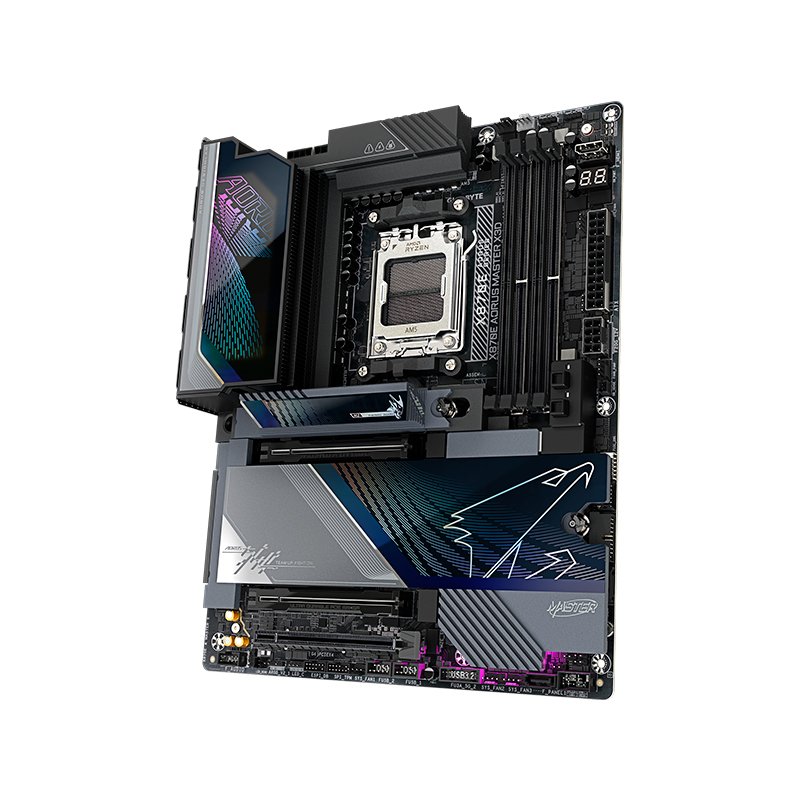 MB GB X870E AORUS MASTER X3D Motherboard GIGABYTE X870E AORUS MASTER X3D, Chipset AMD X870E, Socket AM5, ATX