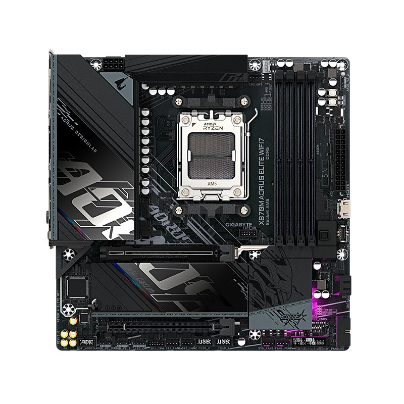 MB GB X870M A ELITE WF7 DDR5 Motherboard GIGABYTE X870M AORUS ELITE WIFI7, Chipset AMD X870, Socket AMD AM5, mATX[