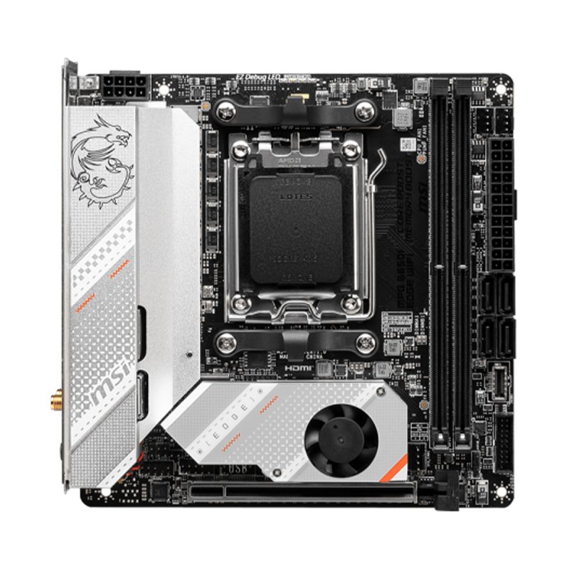 MB MS MPG B650I EDGE WIFI DDR5 Motherboard MSI MPG B650I EDGE WIFI, Chipset AMD B650, Socket AMD AM5, mini-ITX