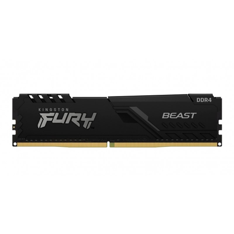 MEM RAM 16G FURY BEAST 3.2G D4 Memoria Kingston Fury Beast, 16GB, DDR4, 3200 MHz, PC4-25600, CL16, 1.35V.