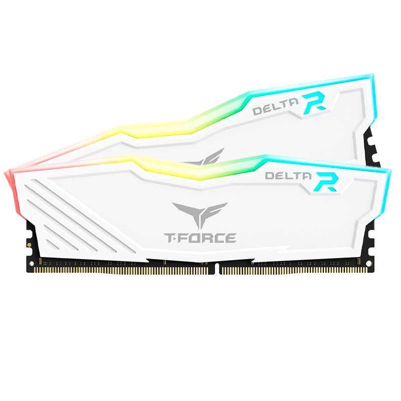 MEM RAM 16G(2X8)TF DEL RGB 3.6 Memoria TEAMGROUP T-FORCE DELTA RGB 16GB (2 x 8GB) DDR4-3600MHz, CL18, 1.35V, RGB, Bl