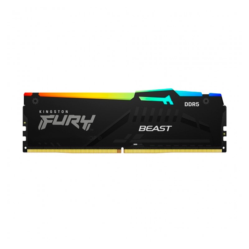 MEM RAM 16G KF RGB 6.0G DDR5 Memoria Kingston Fury Beast 16GB DDR5-6000MT/s, PC5-48000, CL36, 1.35V, 288-Pin, RGB[