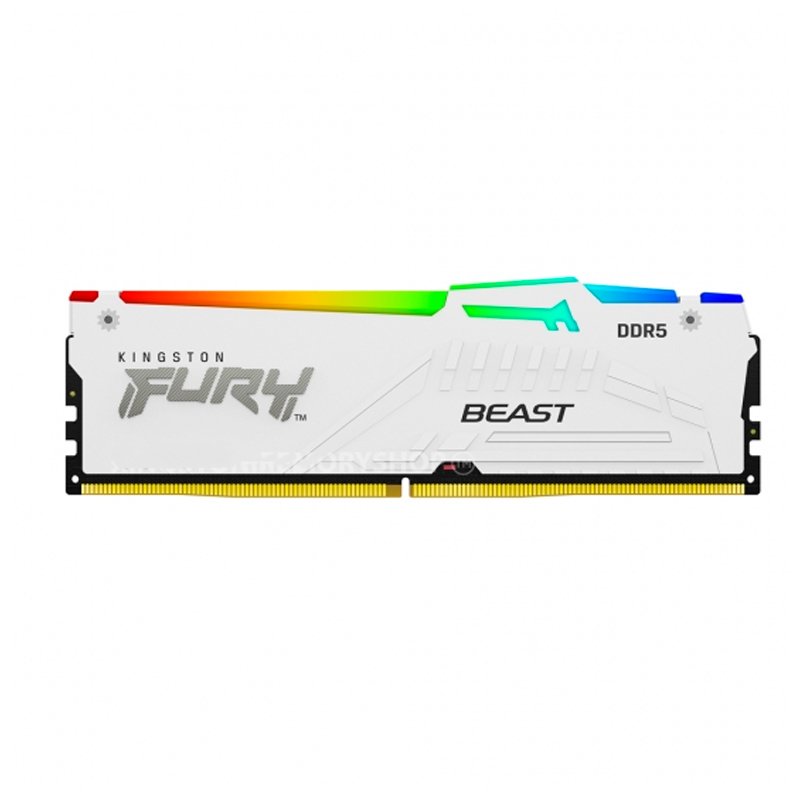 MEM RAM 16G KF RGB 6.0G DDR5 Memoria Kingston Fury, 16GB, DDR5-6000 MT/s, PC5-48000, CL36, 1.35V, RGB.
