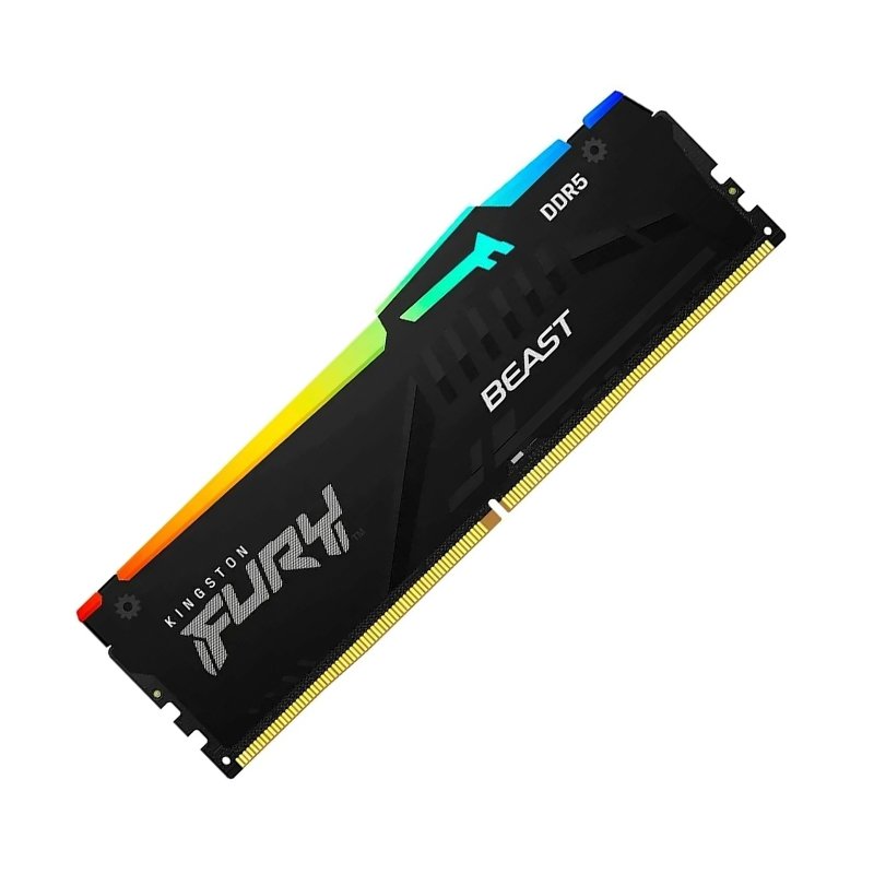 MEM RAM 16G KF RGB 6.40G N Memoria DIMM Kingston Fury Beast, 16GB DDR5-6400,PC5-51200 CL32, 1Rx8, 1.4V, 288-pin,