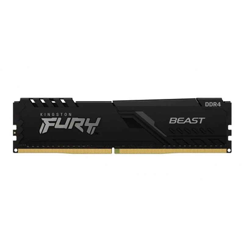 MEM RAM 32G FURY 3.20G DDR4 Memoria UDIMM Kingston Fury Beast, 32GB, DDR4, 3200MT/s, PC4-25600, CL16, 1.35V, Negr