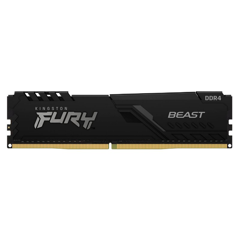 MEM RAM 8G FURY BEAST 3.60G D4 Memoria Kingston Fury Beast, 8GB, DDR4 3600 MT/s,PC4-28800, CL17, 1.35V.