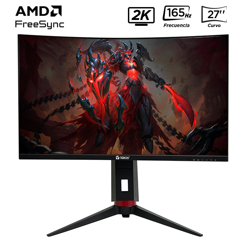MON TE 27\'' FHD 180HZ 1MS CV Monitor curvo gaming TEROS TE-2767G 27", QHD VA, 180Hz, 1ms, HDMI, DP, Audio out